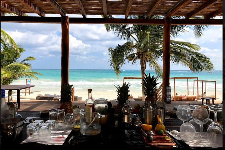 Bar with ocean view