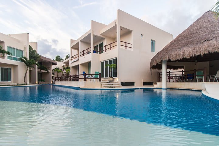 Outdoor pool of the resort