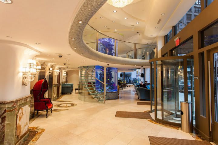 Lobby del hotel Flatiron en la ciudad de Nueva York