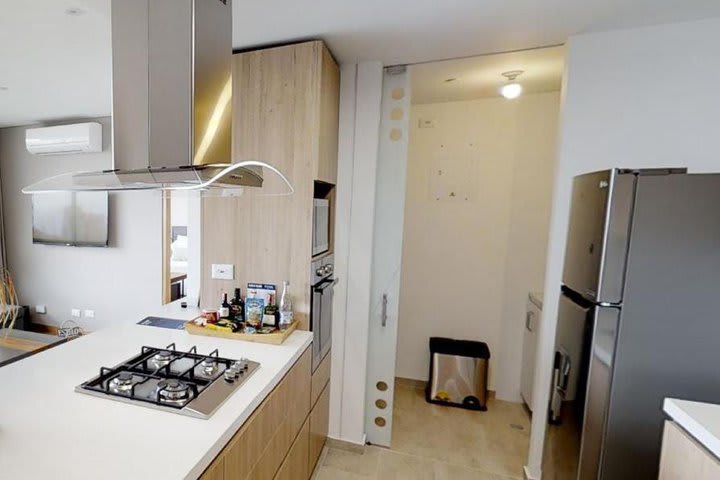 Equipped kitchen in a suite