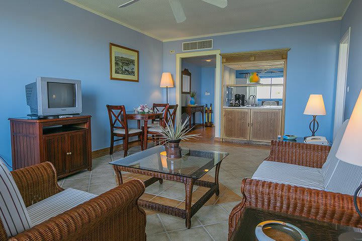 Sitting area in a suite