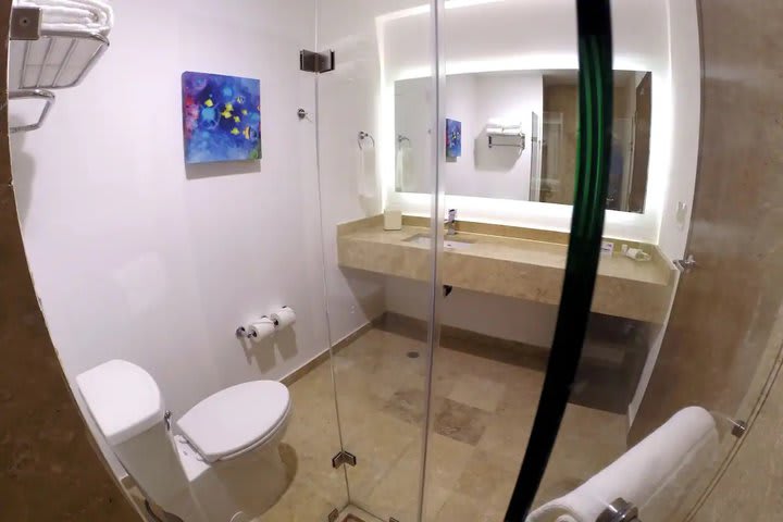 Interior de un baño privado