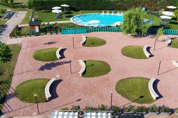 Garden at the Barcelona Airport in El Prat de Llobregat