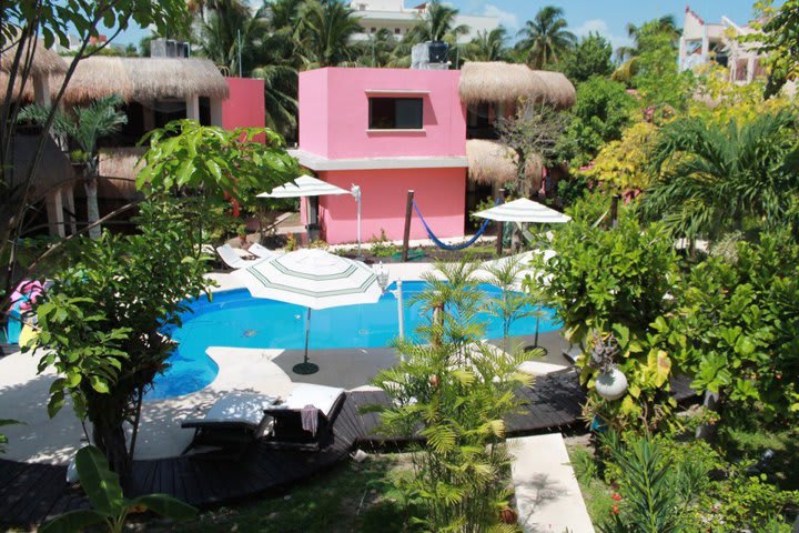 Cabañas María del Mar hotel has a pool