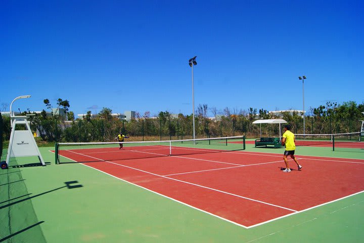 The hotel offers tennis courts