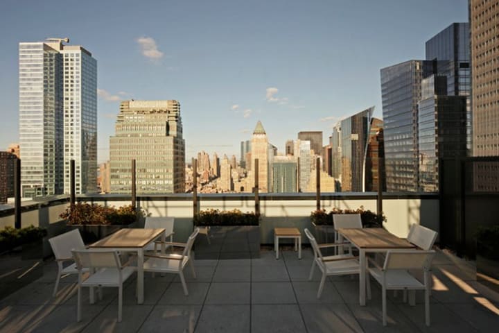 Vista de Manhattan desde la terraza en Element New York Times Square West