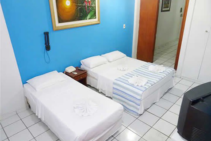 Guest room at Hotel Monaco near Amazonas Theater