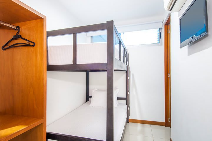 Some apartments have a bunk bed