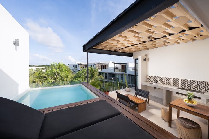 Terraza de un Estudio penthouse