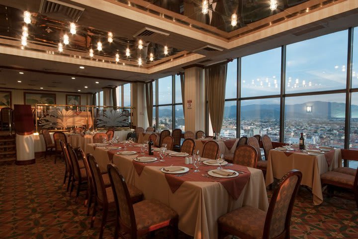 El Mirador restaurant, on the 17th floor